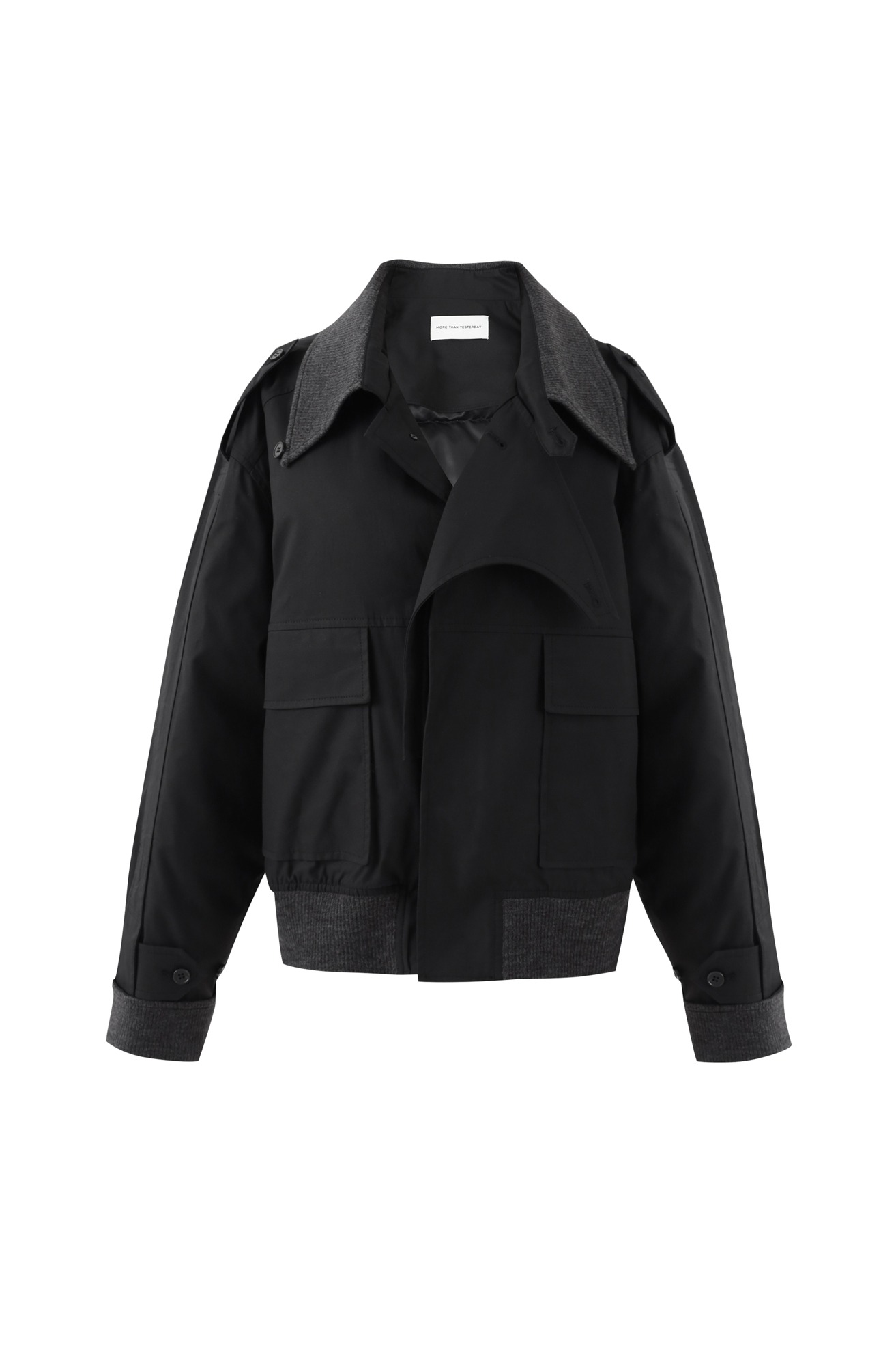 Trench Blouson with Detachable Duck Down Liner (BLACK)
