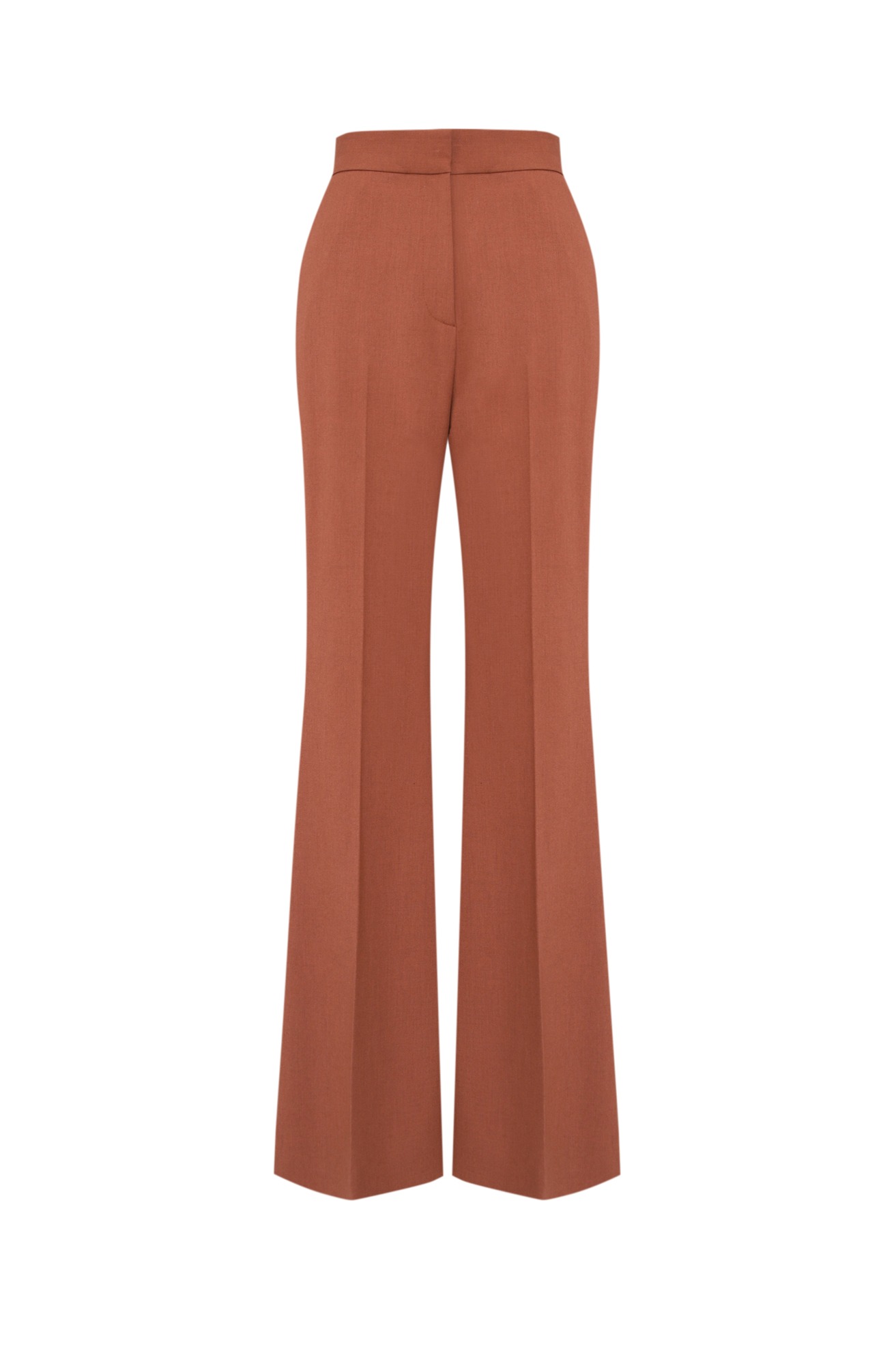 Slim Flared Trousers (Orange)