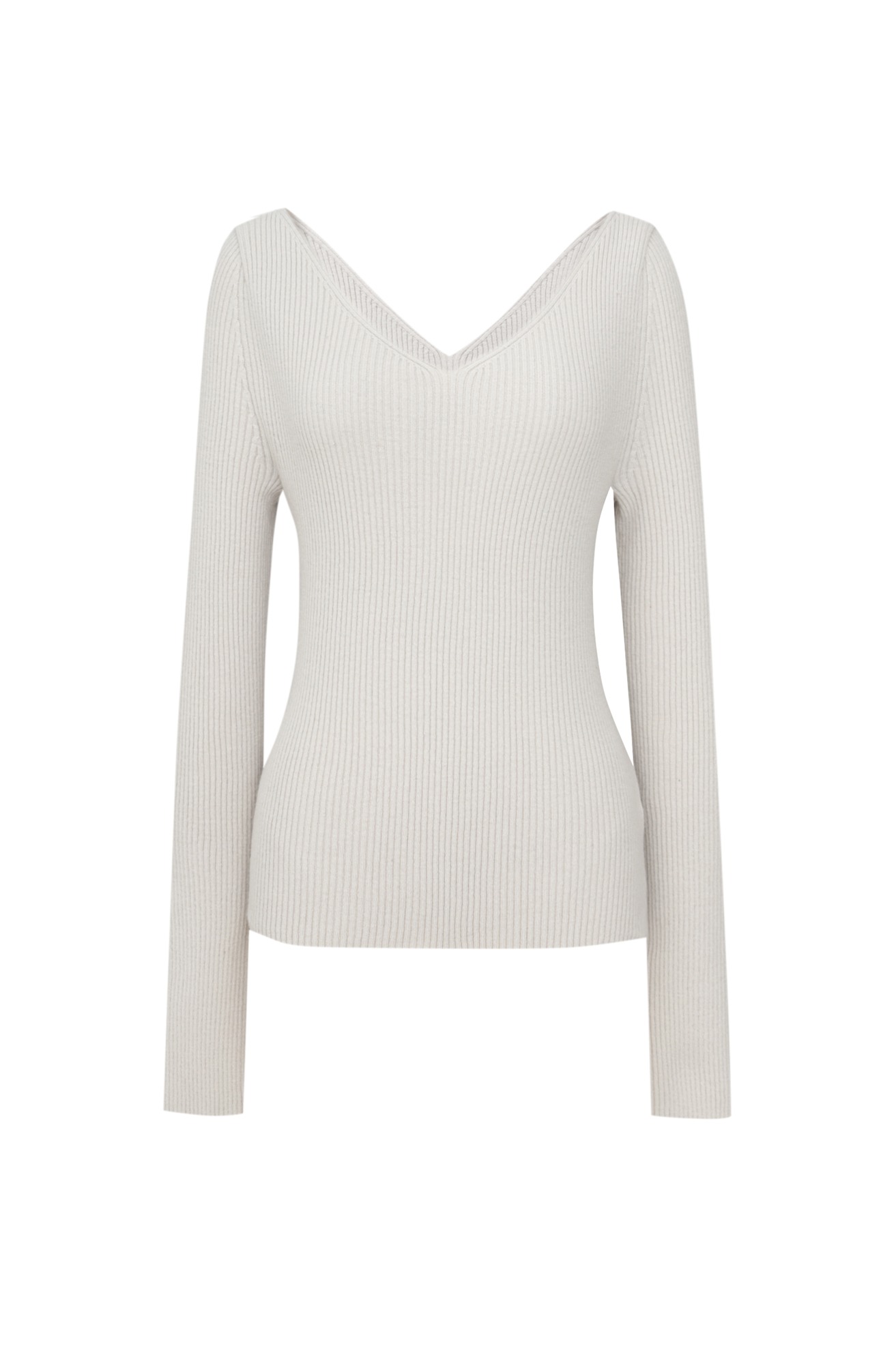 Ribbed V-neck Sweater  10/14 순차발송