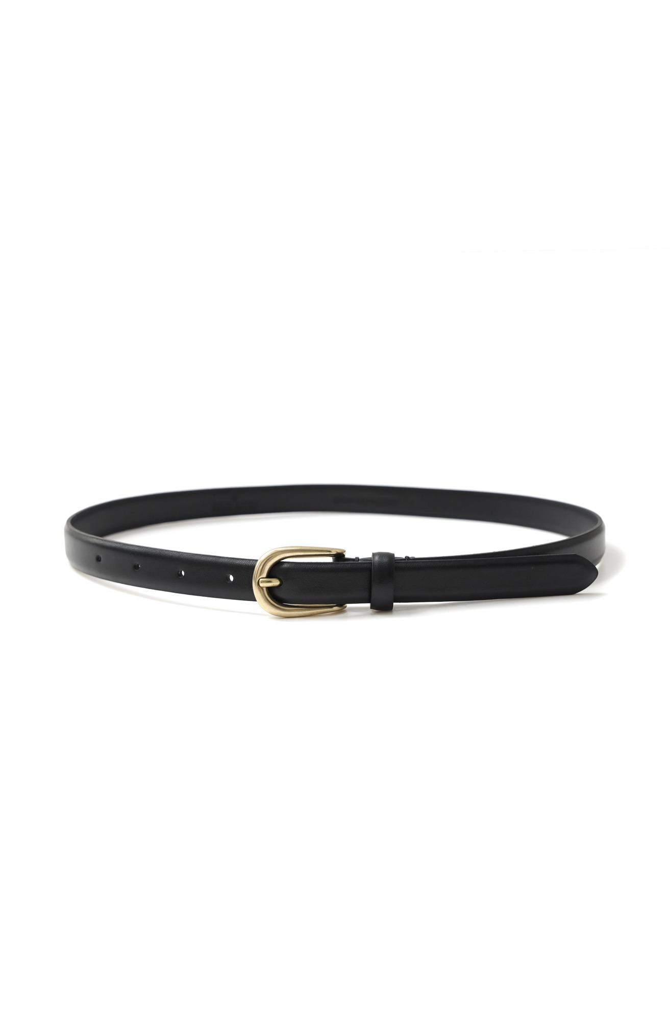 Italy Brass Leather Belt  (GOLD)