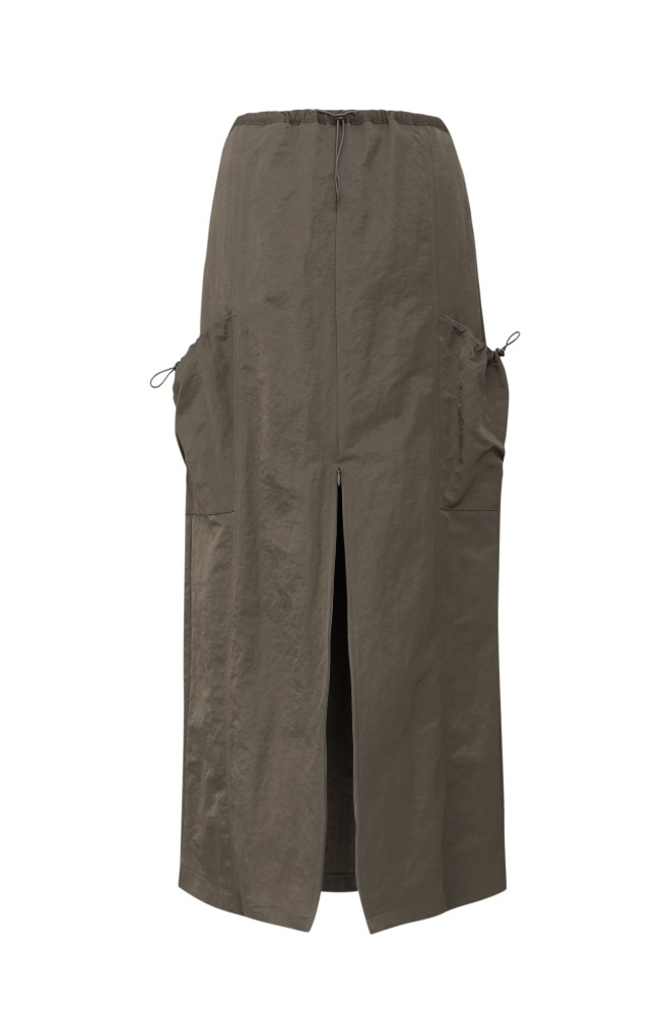 Long Nylon Pocket Skirt