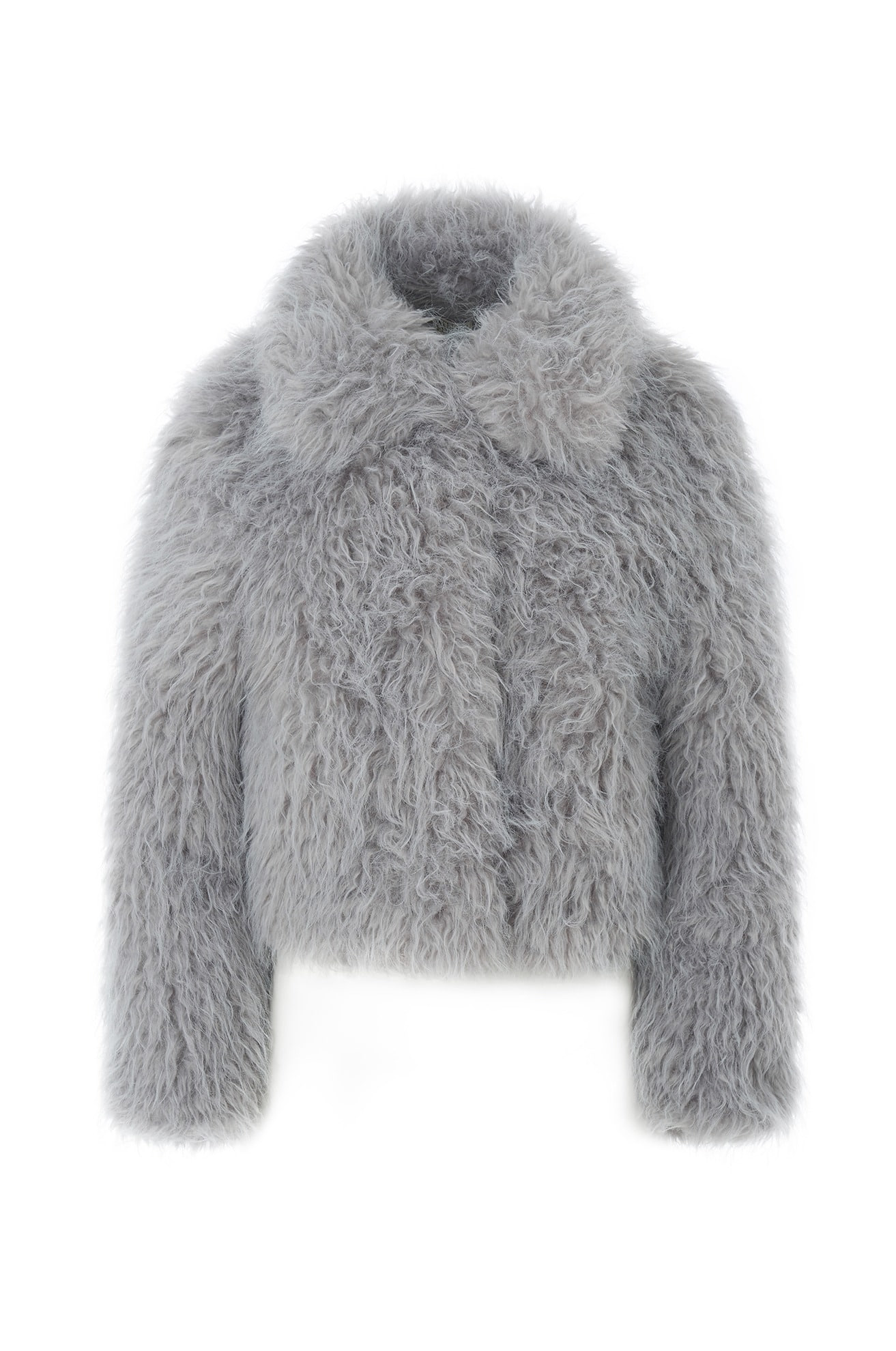 Eco Fur Jacket (Gray)