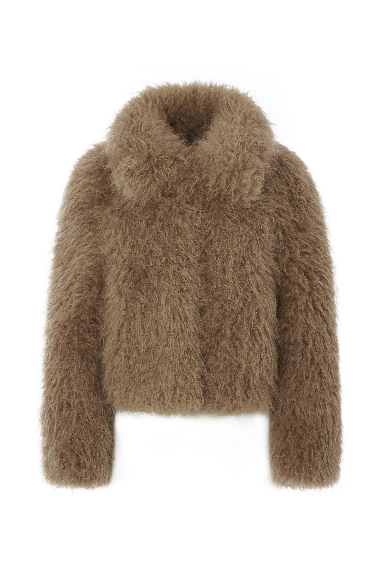 Eco Fur Jacket (Beige)
