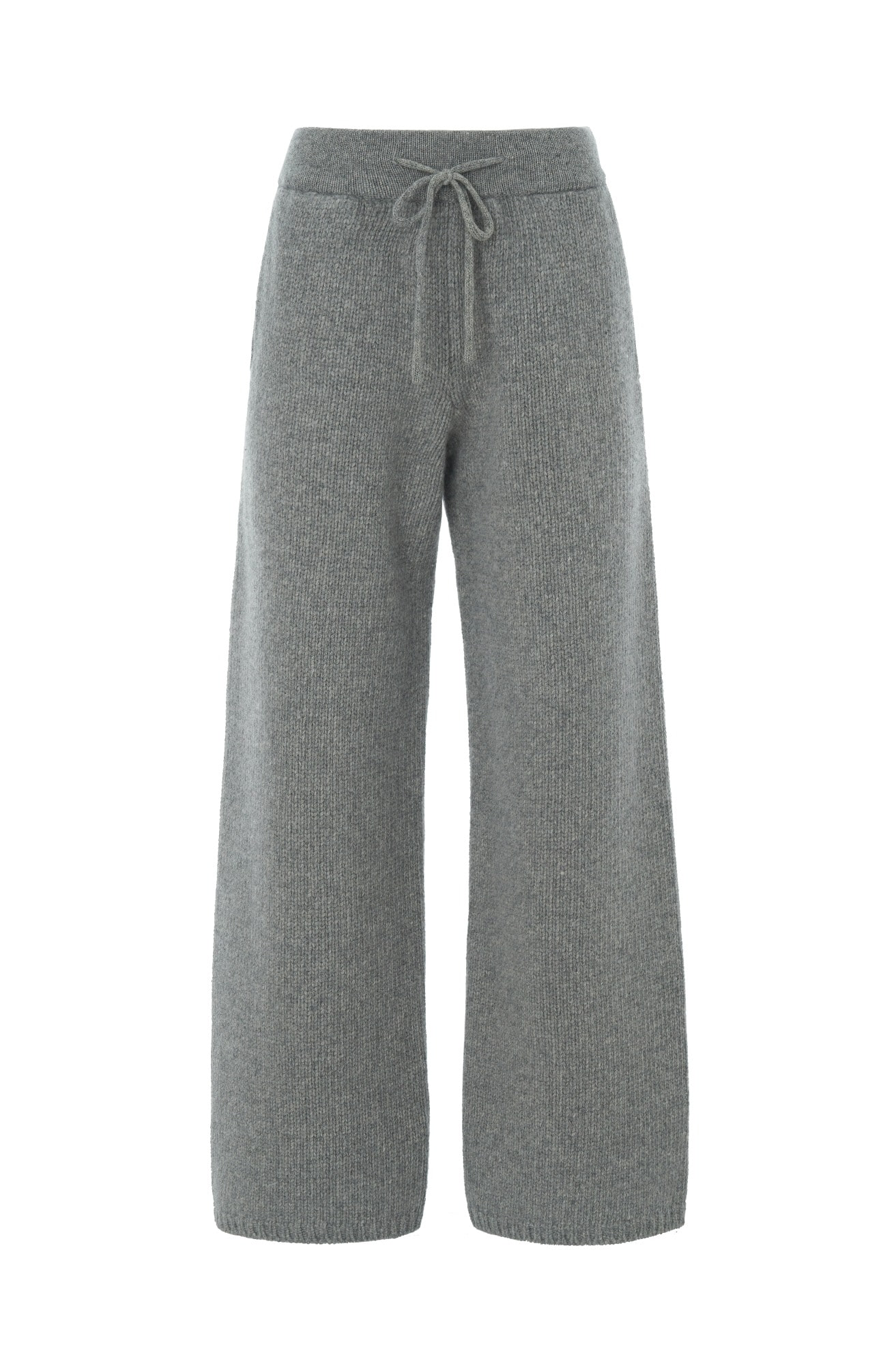 Knit Wide Pants (Light Gray)