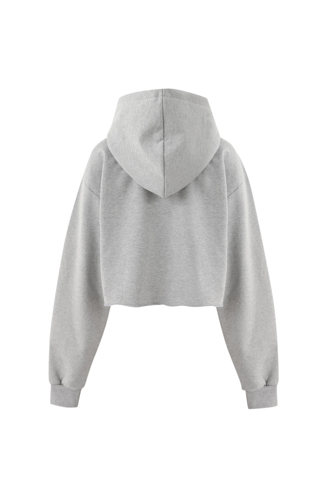 Cropped Hooded Pullover
