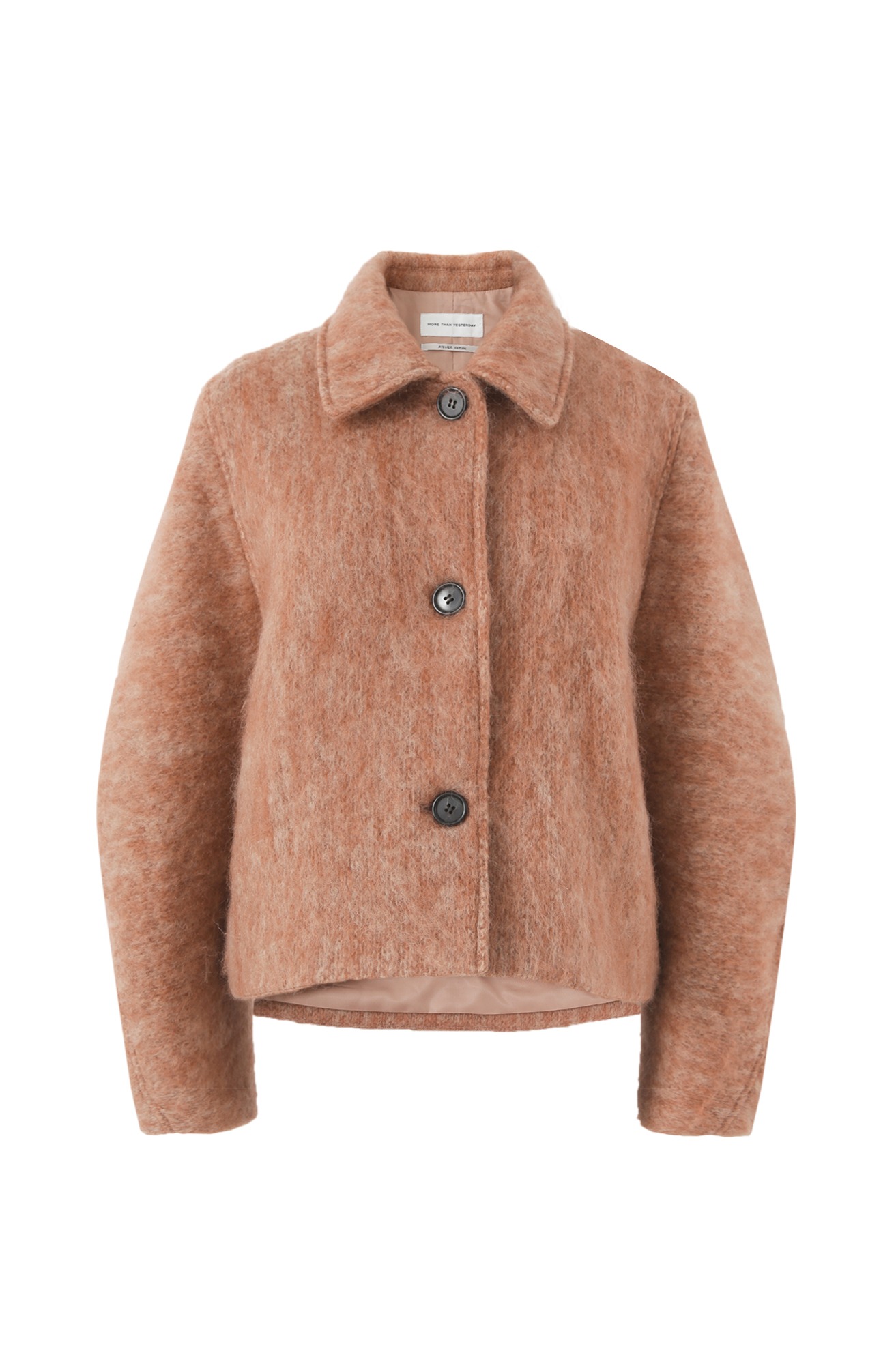 CROPPED MOHAIR JACKET (ORANGE BROWN) <br><sub><mark><strong>ATELIER EDITION</strong></sub><br>