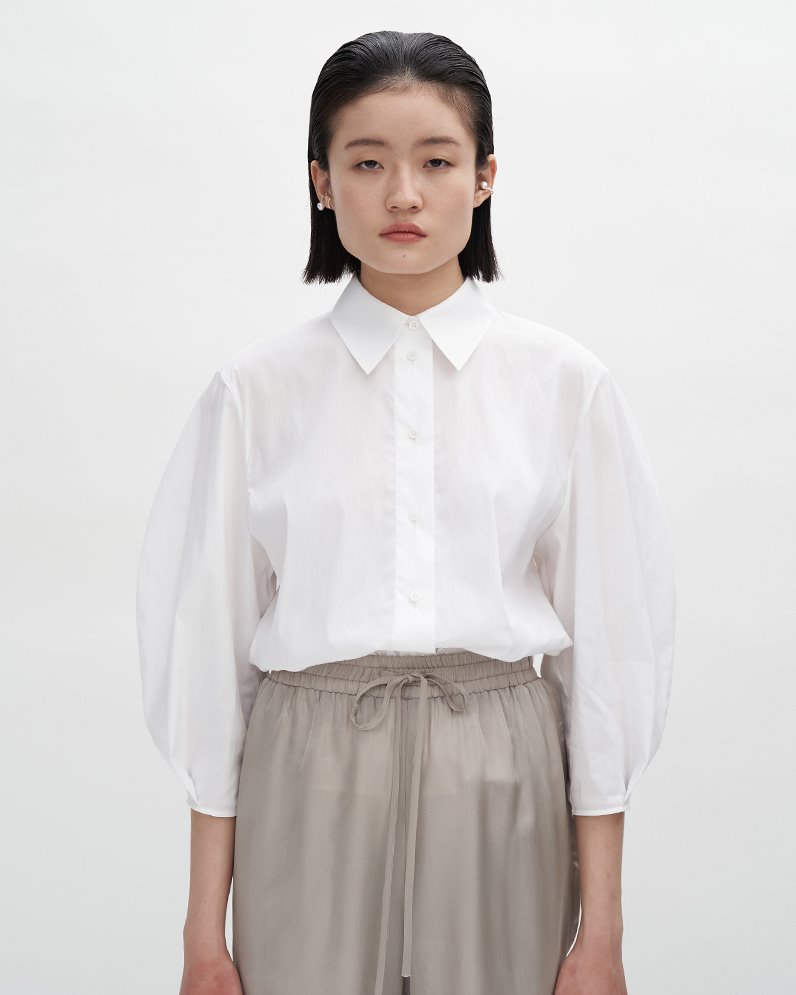 PUFF SLEEVE BLOUSE (WHITE) ATELIER EDITION 