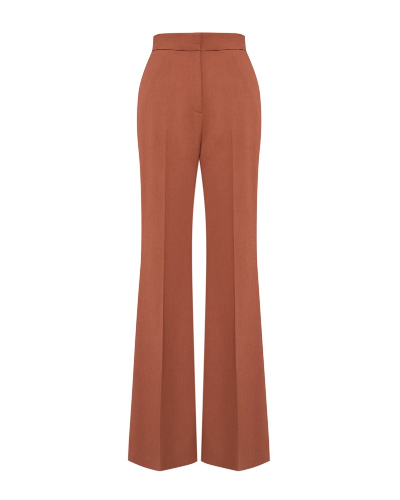 Slim Flared Trousers (Orange)