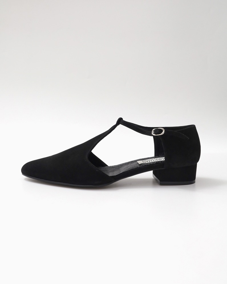 T Strap Pointed Flat