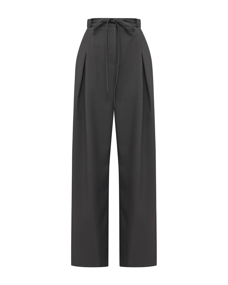 Waist String Pleated Trousers