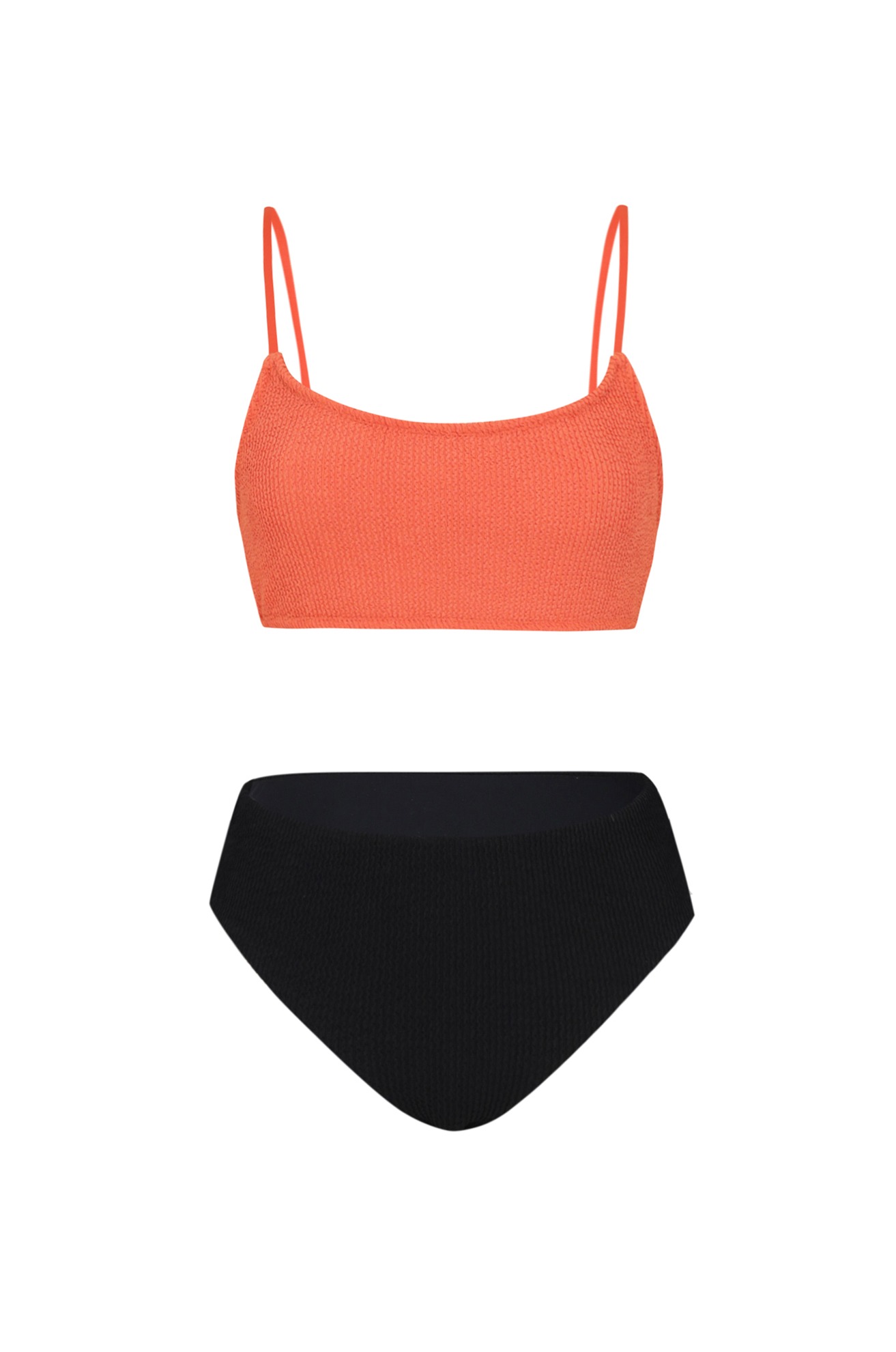 Jacquard Bikini (Orange+Black)