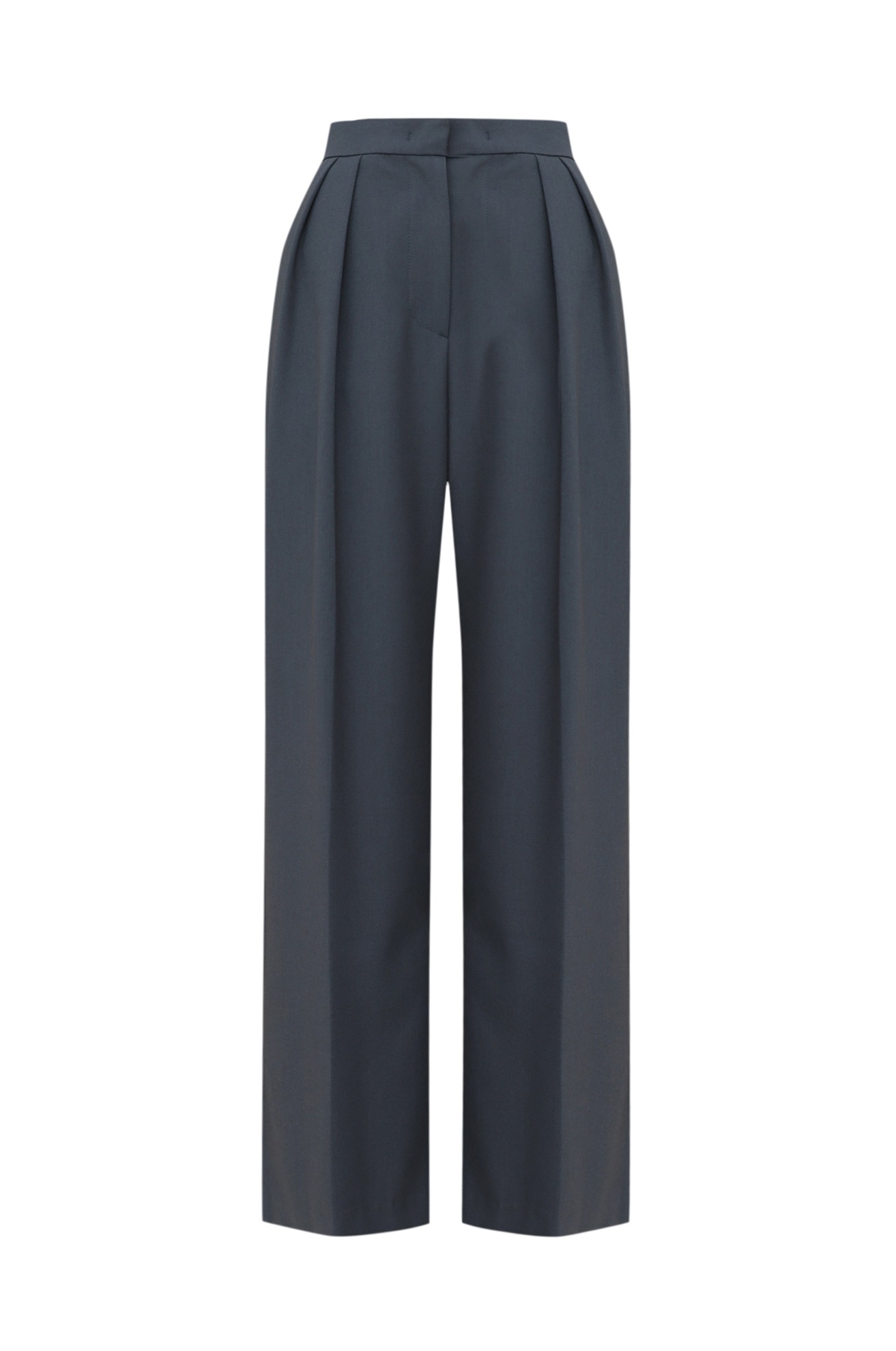 Double Pleated Full Leg Trousers