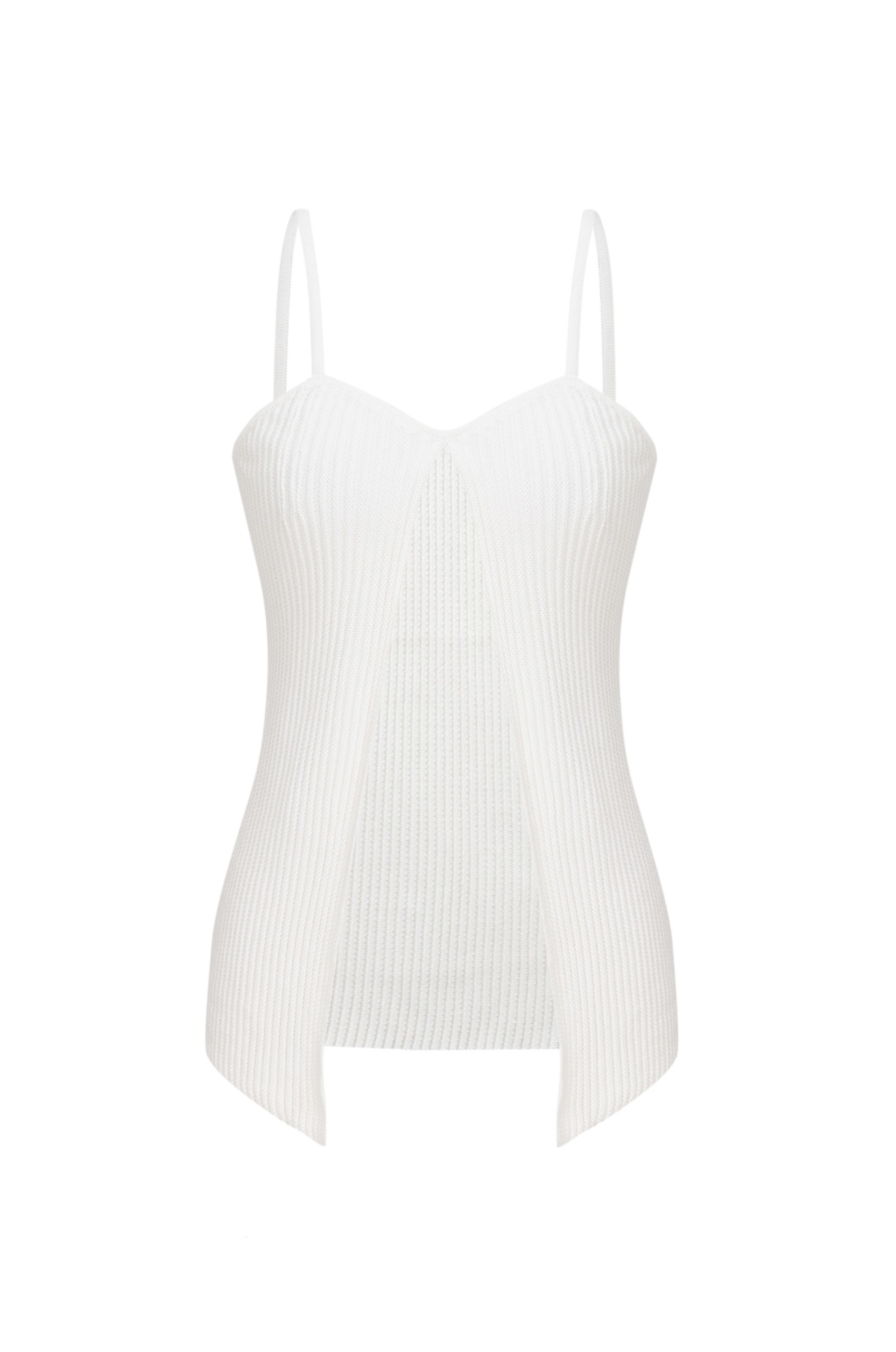 Ribbed Cut-Out Sleeveless Top  6/16 순차발송