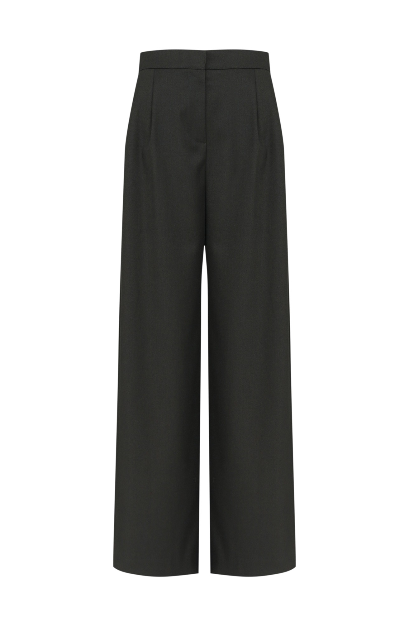 Two-tuck Wide-leg Trousers
