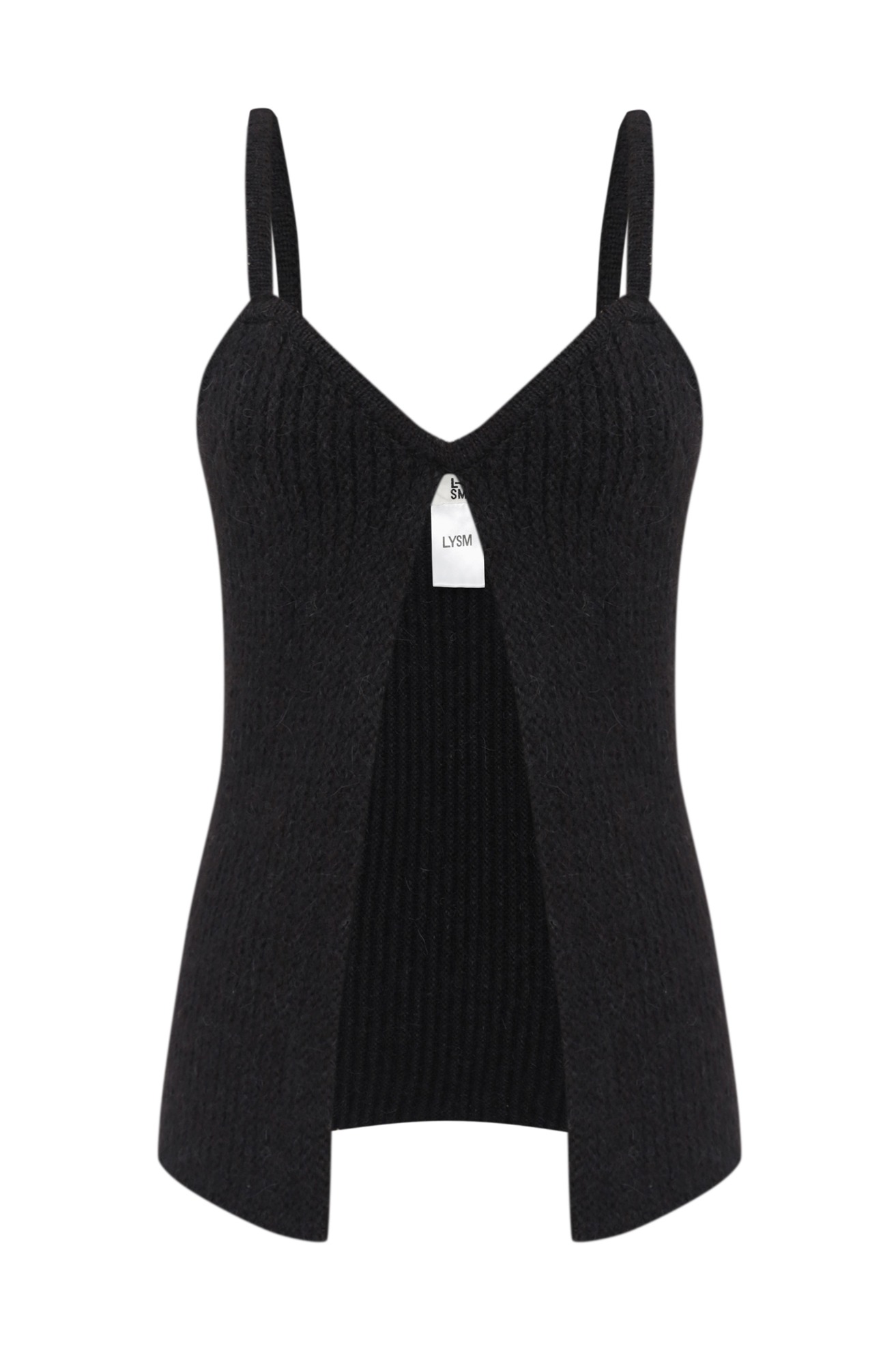 Ribbed Cut-Out Sleeveless Top