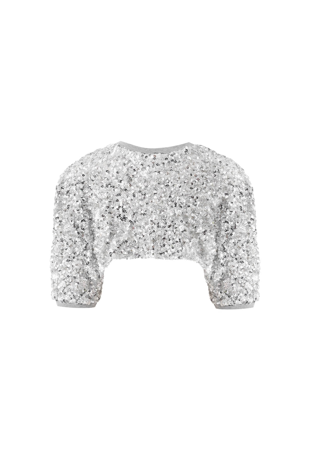 Cropped Sequin Top