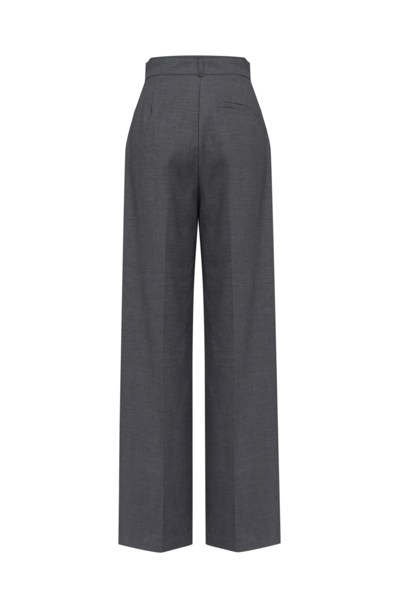 Two Pintuck Wide-Leg Trousers