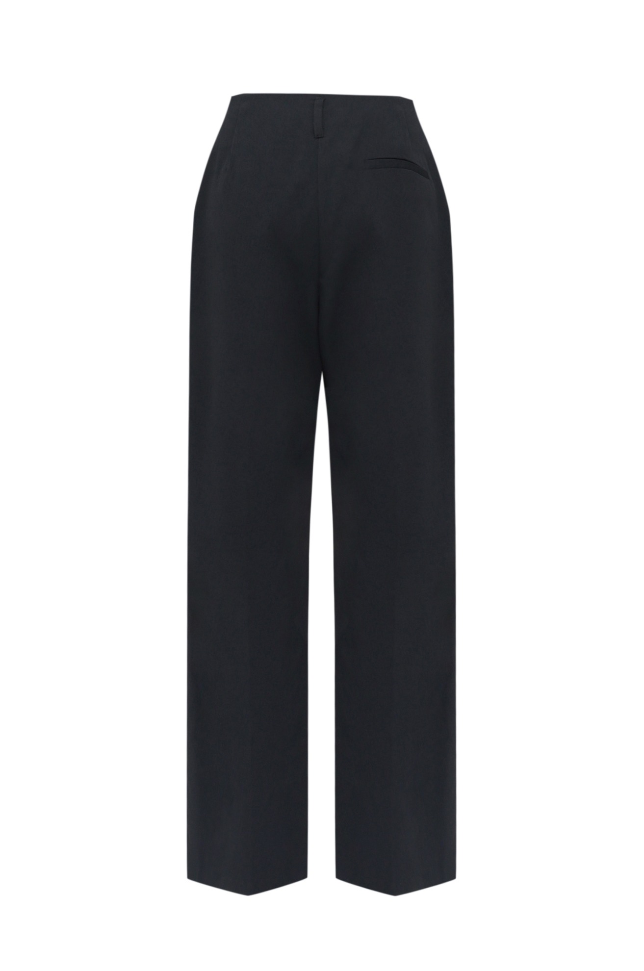 Double Pleated No-Waistband Trousers