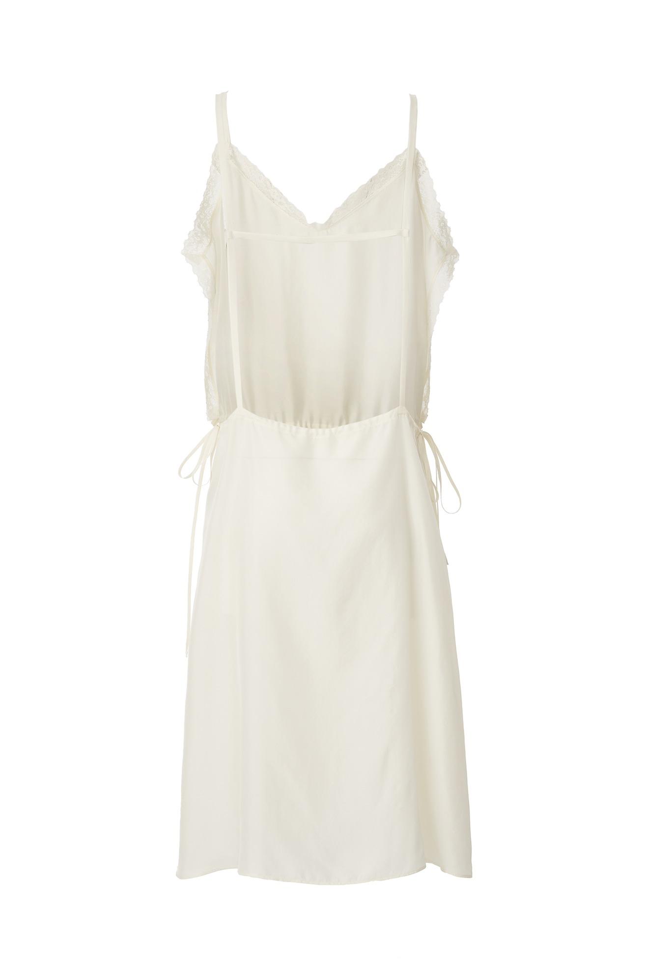 Lace Silk Dress (Cream)